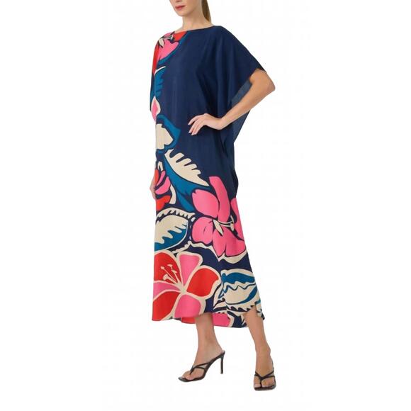 TRINA TURK Dresses & Skirts - NEW TRINA TURK jalani maxi caftan dress in floral multi navy